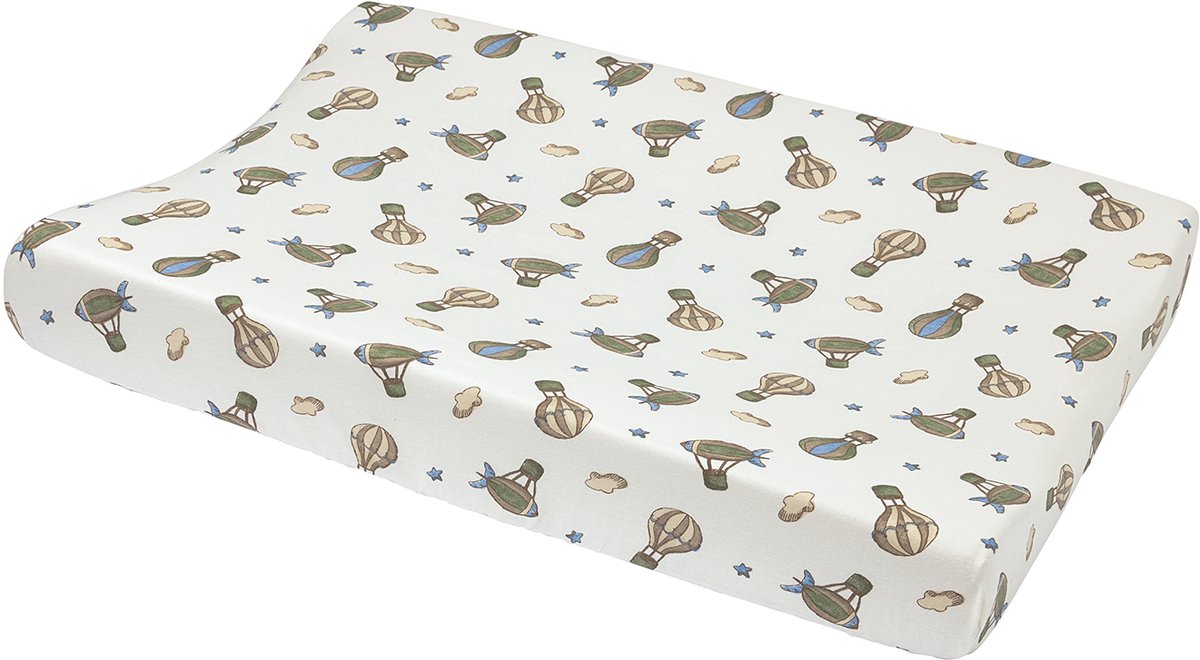 Housse de matelas à langer Meyco bébé ballons à air - multicolore - 50x70cm