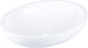 Lavabo Differnz dias - lavabo en céramique blanche - vasque fontaine ovale - 50 x 38 x 14 cm
