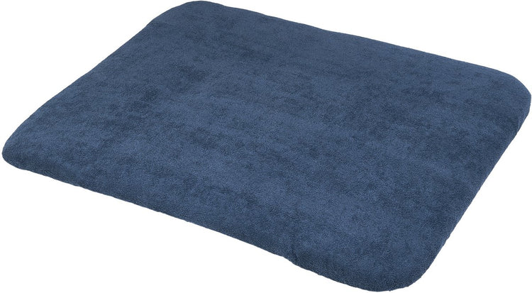 Housse de matelas à langer Meyco baby uni - tissu éponge - indigo - 85x75cm