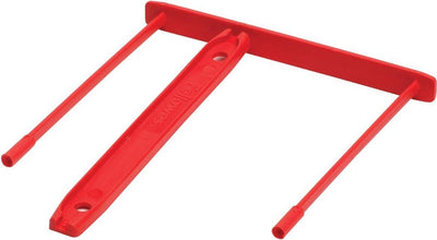 Boîte de banquiers à pince pour limes 0089602, plastique rouge