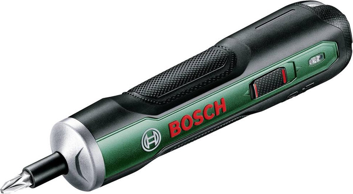 Bosch vert bosch push drive | Visseuse sans fil 3,6v (1x batterie intégrée 1,5ah + câble micro USB + 10x embout à vis) - 06039c6002