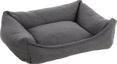 Lit orthopédique pour chien Flamingo - Lit orthopédique pour chien - Ligne Premium - Lit pour chien de luxe pur 65 x 50 x 20 cm - Mousse à mémoire de forme supplémentaire pour un confort maximal - Panier Baldar gris foncé