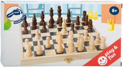 Petit pied d'échecs en bois