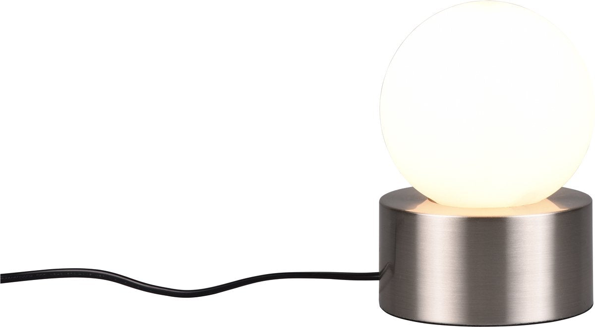 Lampe de table Rl live your light réalité comtesse - nickel mat - excl. 1xe14 25w - interrupteur tactile