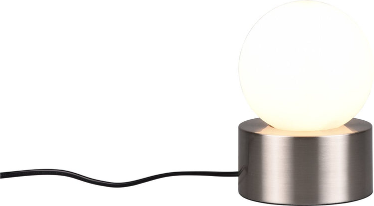 Lampe de table Rl live your light réalité comtesse - nickel mat - excl. 1xe14 25w - interrupteur tactile