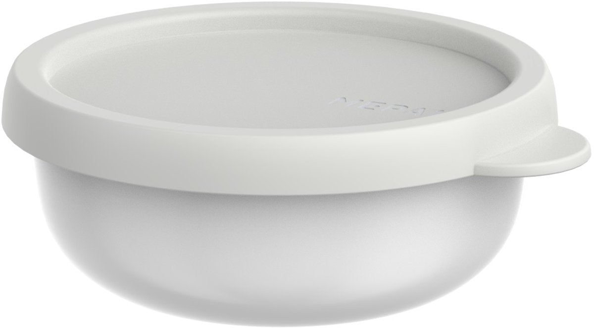 Boîte de conservation Mepal lumina - 250 ml - récipient micro-ondes avec couvercle - blanc