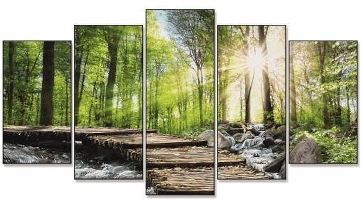Peintre skipper au Wildbach - 132x72 cm - multi