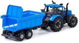 Toys de Cavallino Toys Cavallino avec remorque de camion de basculement bleu, échelle 1:32 - afbeelding 1