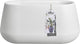 Elho pure cone roues longues 75 - grande jardinière pour intérieur et extérieur - en plastique recyclé - l74,0 x h35,8 cm - blanc