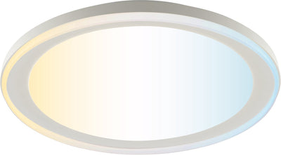 Brilliant pederson - plafonnier - led 10w - cct - 3000k-6500k - dimmable - veilleuse - minuterie - télécommande - blanc