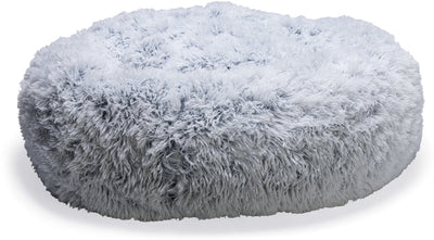 Beeztees siba - lit orthopédique pour chien - lit pour chien donut - moelleux - gris - 60x60x25 cm