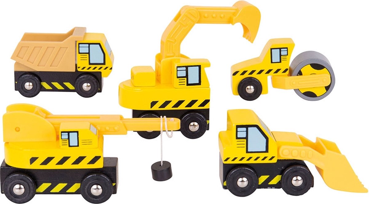 Bigjigs Wooden Work Vehicles, 5e.