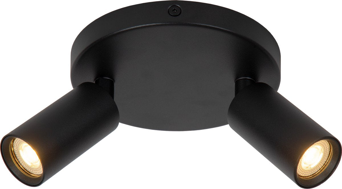 Lucide ritmo - spot de plafond (plafonnier) - ø 15 cm - 2xgu10 (mr11) - noir