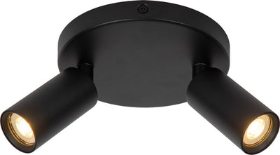 Lucide ritmo - spot de plafond (plafonnier) - ø 15 cm - 2xgu10 (mr11) - noir