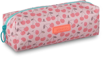 Lannoo graphiques - pochette à salade en papier carré 21cm cerises roses