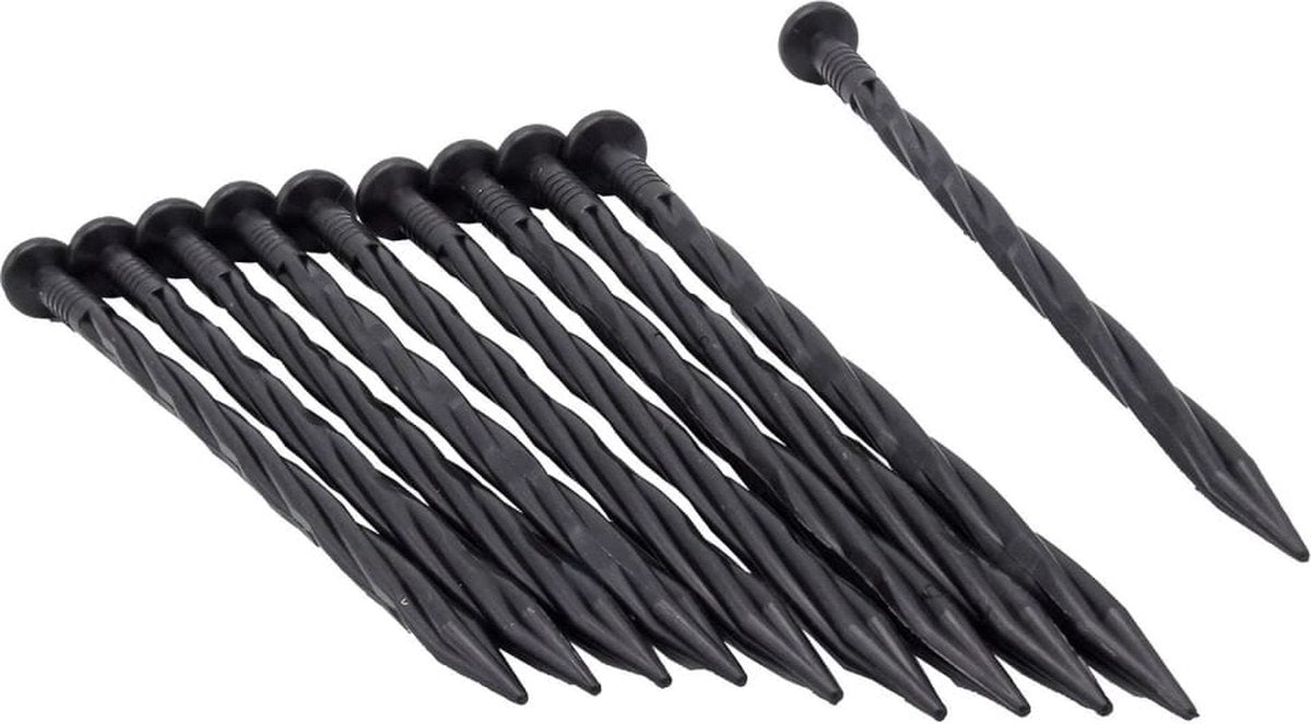 Nature Nature Ground épingles 10 pcs 20 cm noir