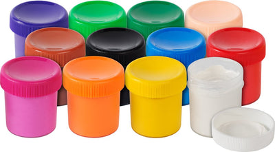 Faber-castell peinture tempera-gouache - 12 couleurs - pots 20ml - fc-121050