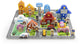 Vigatoys viga toys® ensemble en bois blocs de construction de ville figurines en planche