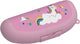 Boîte à bananes licorne au quotidien - 525 ml - boîte à bananes pour enfants - boîte à fruits avec fermeture à clip - boîte à bananes pour protection - boîte à fruits sans BPA - rose