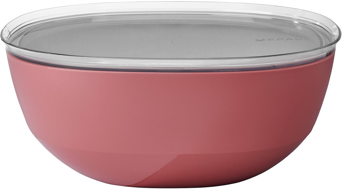 Bol de service Mepal avec couvercle silueta - 5000 ml - saladier - mauve vif