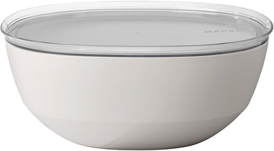 Bol de service Mepal avec couvercle silueta - 5000 ml - saladier - blanc nordique