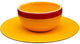 Plateaux unisexes en forme de chapeau de paille - rouge orange - standard