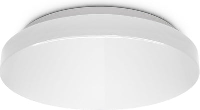 Briloner b.k.licht - éclairage de salle de bain à LED - plafonnier blanc - lampe de salle de bain avec 1 point lumineux - ip44 - ø22cm - 4 000k - 900lm - 10w
