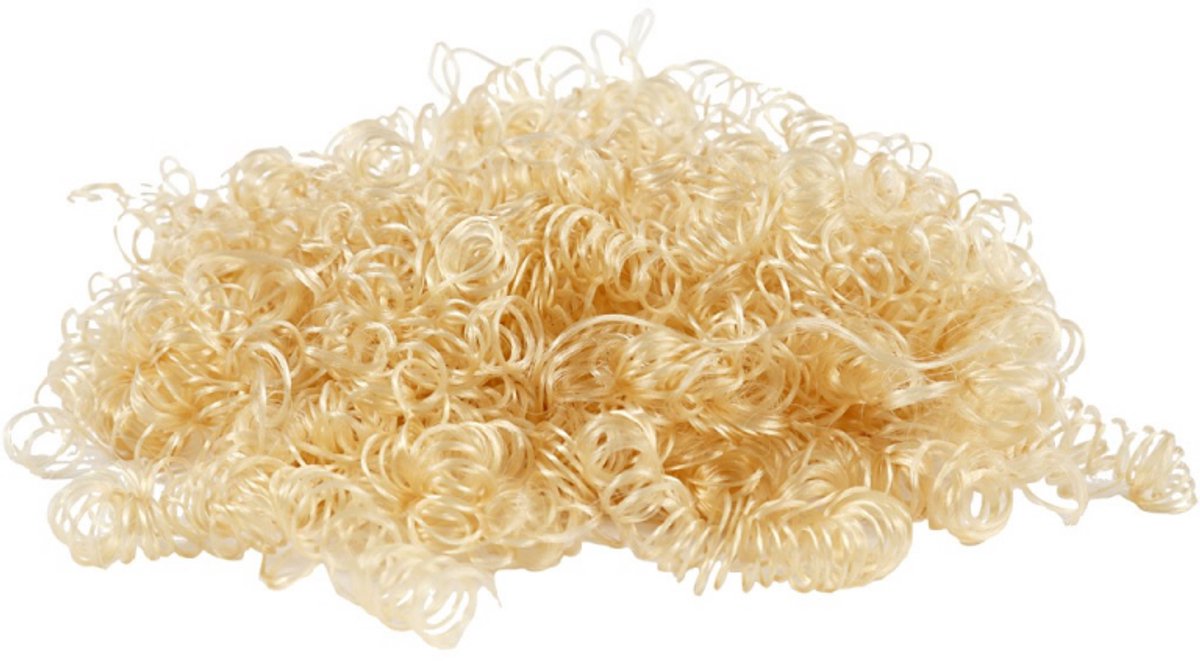 Creativ company cheveux bouclés, châtain clair, 15 gr 1 boîte