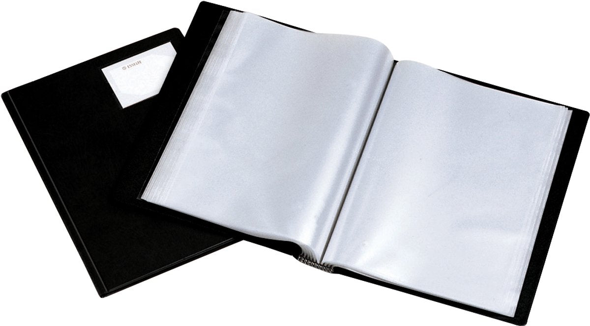 Esselte 54674, dossier de présentation, a4, plastique, polypropylène (pp), polychlorure de vinyle (PVC), noir, 24 compartiments, 240 mm