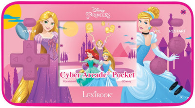 Console de jeux portable Lexibook Disney Princess Cyber Arcade® Pocket - écran LCD couleur 1,8'' 150 jeux dont 10 jeux exclusifs Disney Princess