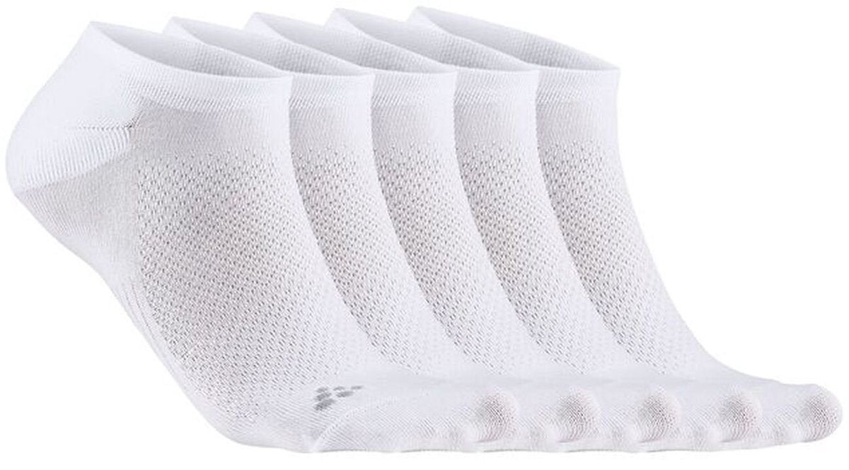 Craft active footies 5-pack chaussettes de sport unisexes - blanc