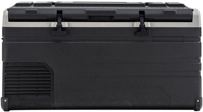 Glacière électrique à compresseur monozone Steamy-e - monozone - 77 litres - 12v et 230v - pour voiture et camping - noire