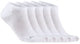 Craft active footies 5-pack chaussettes de sport unisexes - blanc