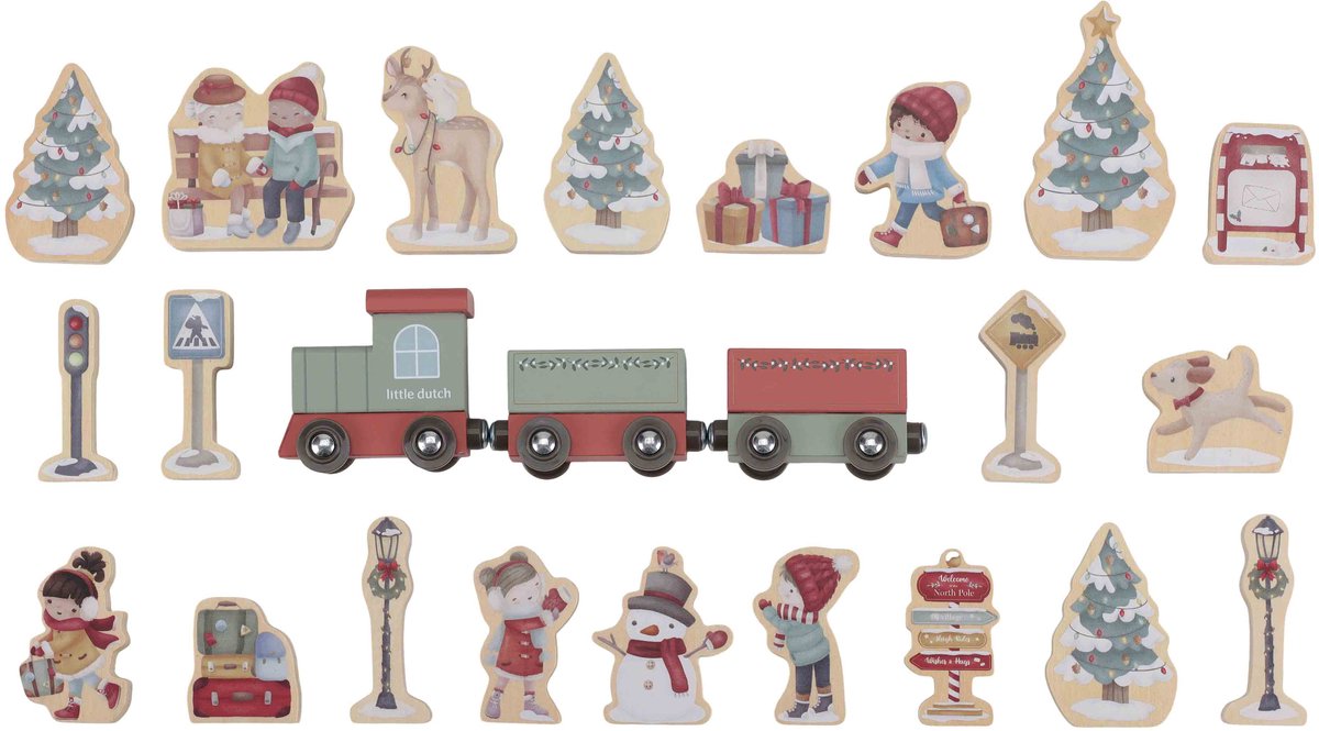 Calendrier de l'Avent Little Dutch voie ferrée FSC