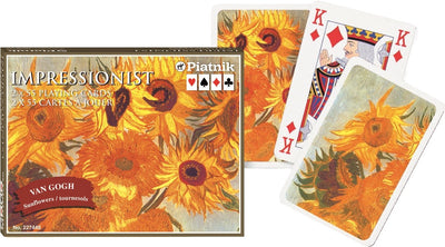 Piatnik Vincent Van Gogh Tournesols cartes à jouer - double pont