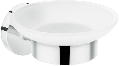 Porte-savon universel Hansgrohe Logis verre dépoli chromé