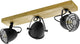 Eglo gatebeck - applique|plafonnier - 3 lumières - E14 - bois |noir