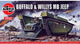 Maquette Airfix véhicules militaires - 02302v buffalo - willys mb jeep plastique - 1:76 - modélisme
