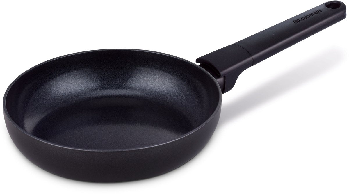 Poêle Brabantia Vanta - ø 20 cm - 100% sans PFA - revêtement antiadhésif en céramique renforcé de titane - poêle à induction - noir