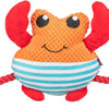 Crabe Trixie avec corde de soie orange