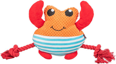 Crabe Trixie avec corde de soie orange