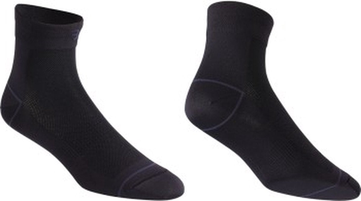 Bbb chaussettes de cyclisme noires - 2 paires - longueur : 10 cm - chaussettes de cyclisme durables été - taille 39 43 - chaussettes de cyclisme hommes et femmes - combifeet bso-06