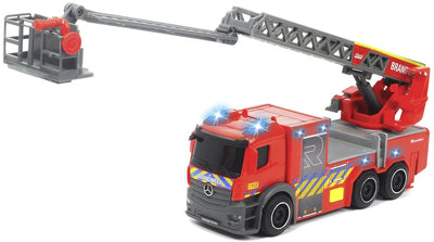 Dickie Toys - véhicule jouet - camion de pompiers belge - échelle - lumière et son
