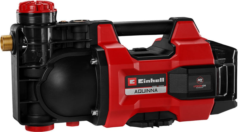 Pompe de jardin à batterie Einhell aquinna 36 34 li solo - power x-change - 36 v li-ion - 3400 l h - max. : 37 m - mode eco boost - protection contre les surcharges et le gel - excl. batterie et chargeur