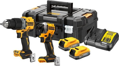 Dewalt dck2050e2t-qw - Ensemble combiné sans balais 18v xr gr3 | dcd805 et dcf850 | 2x pile de puissance | dans tstak - dck2050e2t-qw