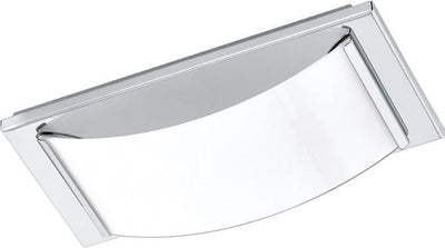 Eglo batholino wasao 1 - applique plafonnier - 1 lumière - chrome - blanc
