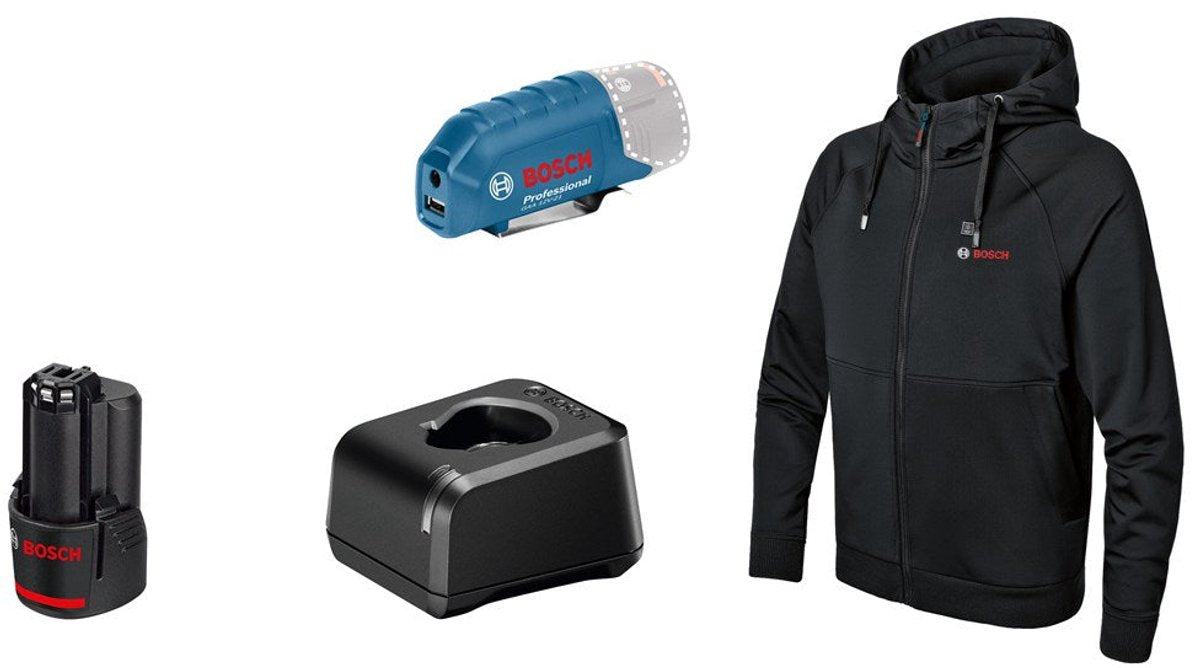 Bosch ghh 12+18v xa l kit sweat à capuche chauffant en boite - 06188000gd