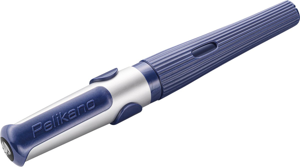 Stylo plume Pelikan o structure - gaucher - bleu