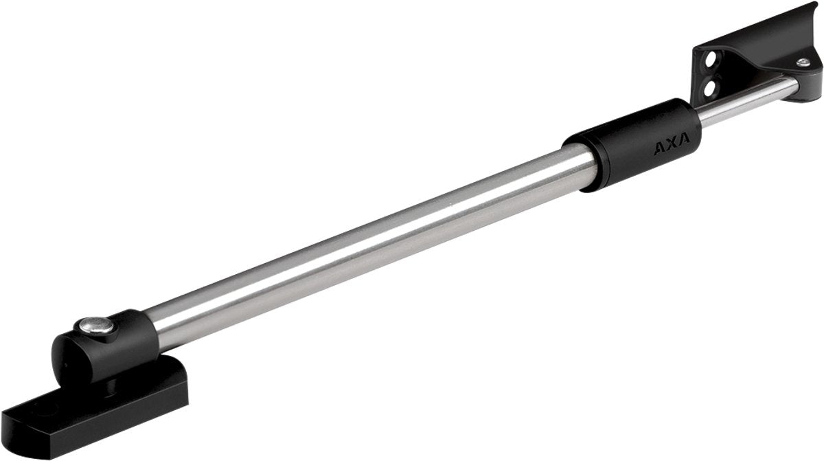 Compas de fenêtre télescopique Axa 35ex - acier inoxydable - plastique noir - non verrouillable