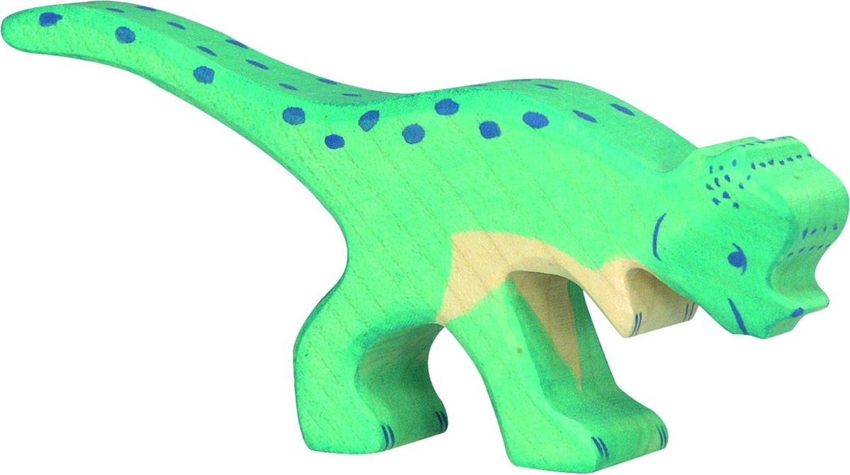 Dinosaure Holztiger - pachycéphalosaure - 15x2x8cm - figurine en bois - fait main